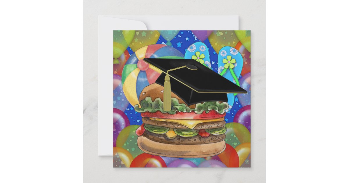 Graduation Cook Out / Party - SRF Invitation | Zazzle