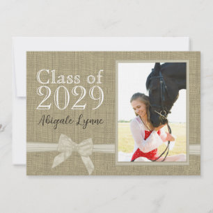 Graduation Country Sweetheart Photo Invitation