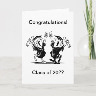 Graduation Couple - Class of card