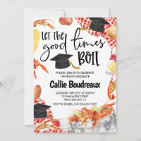 Graduation Crawfish Boil Invitation