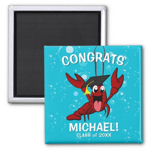 Graduation Crawfish Boil Lobster Party Favor Magnet