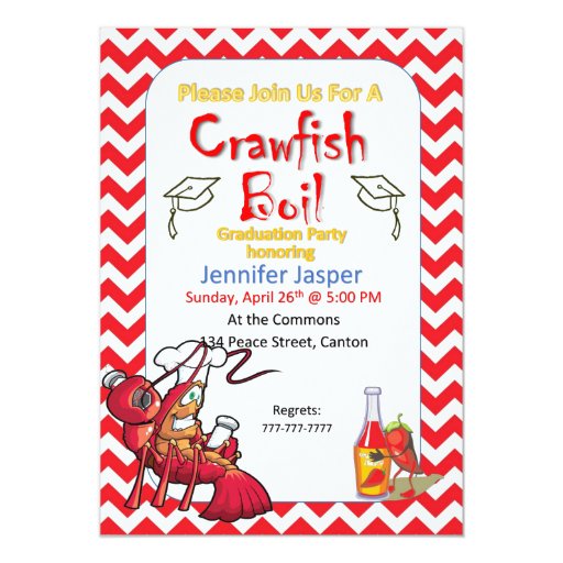 Crawfish Invitations Designs 4