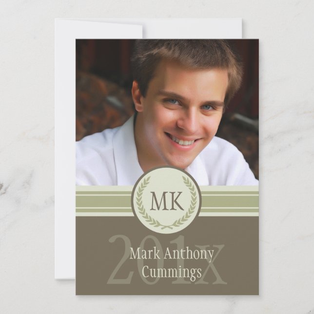 Graduation Crest Invitation (Front)