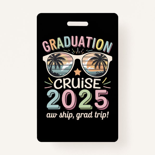 Graduation Cruise 2025 Graduate Cruising Squad Badge (Front)