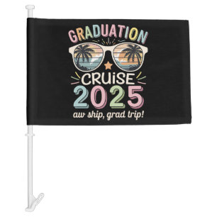 Graduation Cruise 2025 Graduate Cruising Squad Car Flag