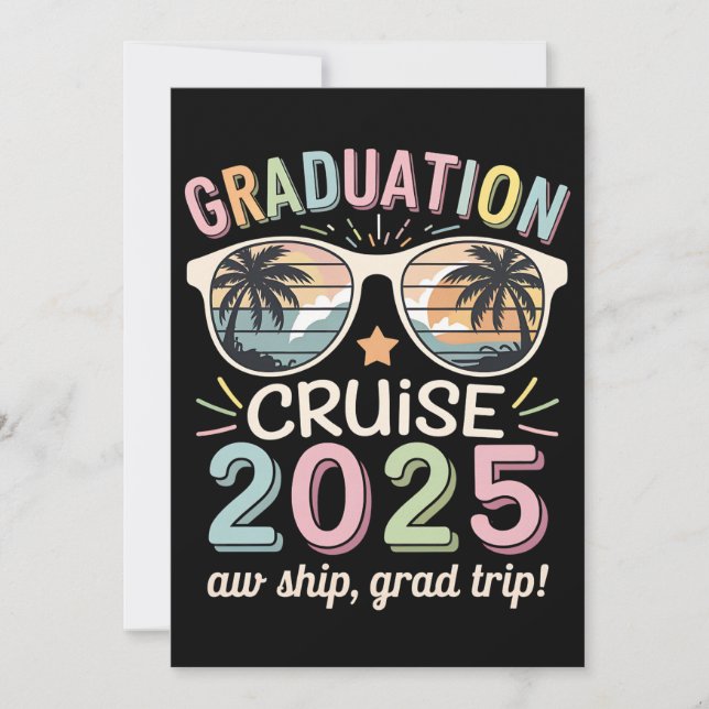 Graduation Cruise 2025 Graduate Cruising Squad Invitation (Front)