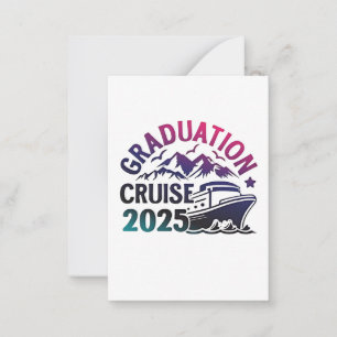 Graduation Cruise 2025 Summer Trip Matching Note Card