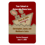 Graduation Cruise Custom Stateroom Door Marker Red Magnet at Zazzle