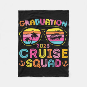 Graduation Cruise Squad 2025 Seniors Cruise Crew M Fleece Blanket