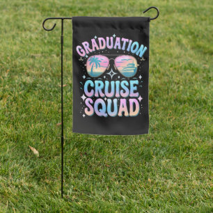 Graduation Cruise Squad Cruising Ship Retro Garden Flag