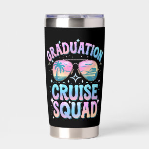 Graduation Cruise Squad Cruising Ship Retro Insulated Tumbler
