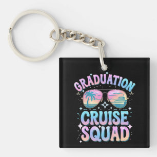 Graduation Cruise Squad Cruising Ship Retro Keychain