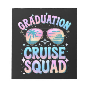 Graduation Cruise Squad Cruising Ship Retro Notepad