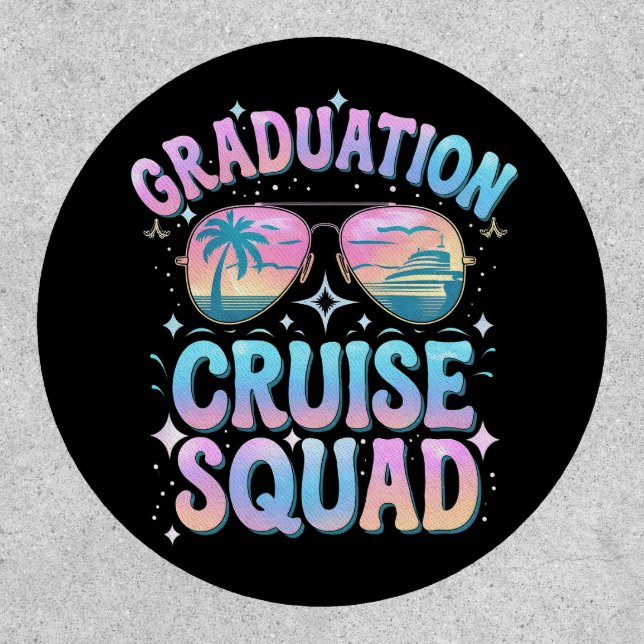 Graduation Cruise Squad Cruising Ship Retro Patch (Front)