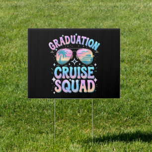 Graduation Cruise Squad Cruising Ship Retro Sign