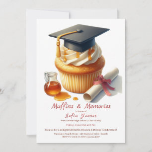 Graduation Cupcake Brunch Celebration Invitation