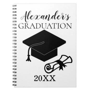Graduation Custom Guest Book | Sign In Book by PurplePaperInvites at Zazzle