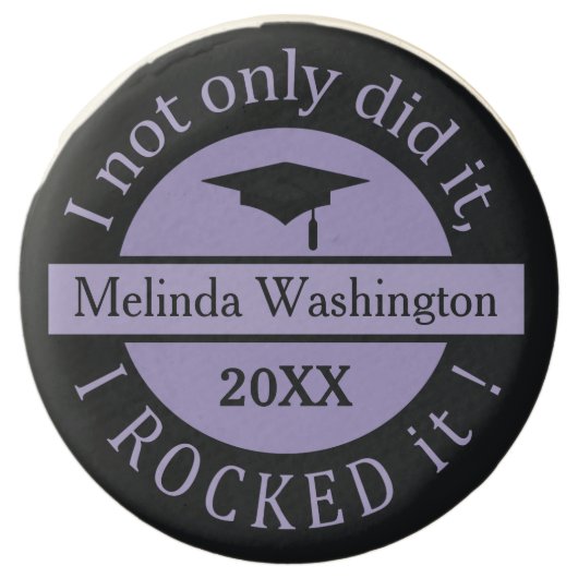 Graduation custom name & year cookies (Front)