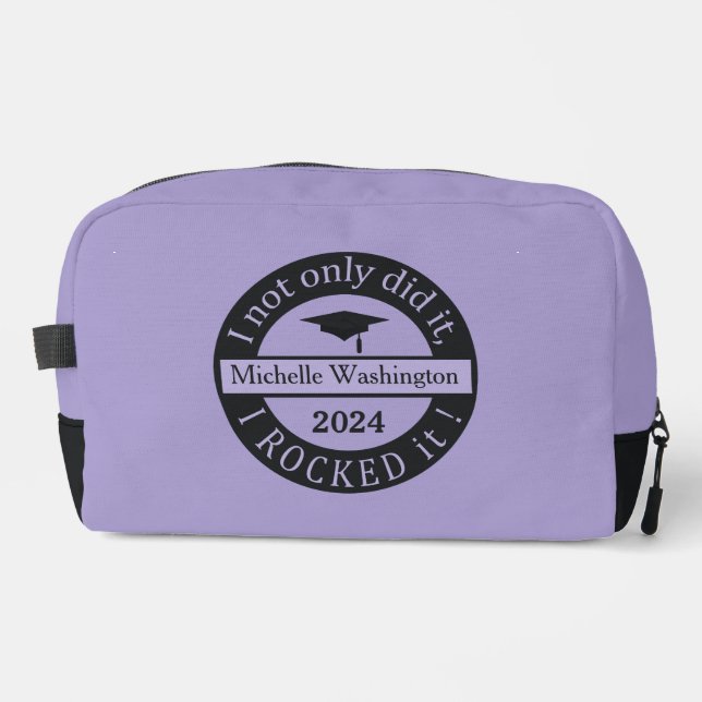 Graduation custom name & year dopp kit (Front)