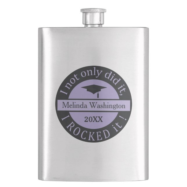 Graduation custom name & year flask (Front)