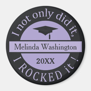 Graduation custom name & year magnet