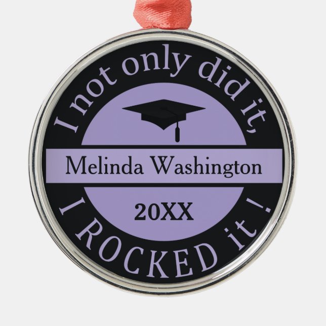 Graduation custom name & year ornament (Front)