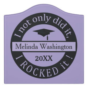 Graduation custom name & year room sign