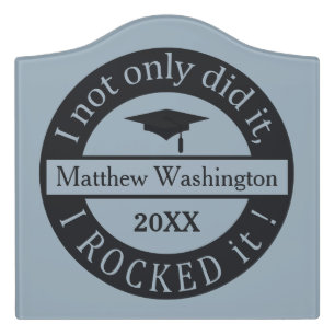 Graduation custom name & year room sign