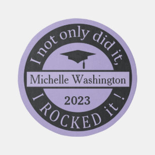 Graduation custom name & year rug