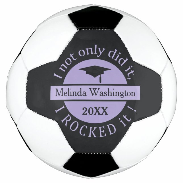 Graduation custom name & year soccer ball (Front)
