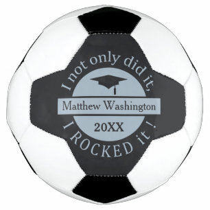 Graduation custom name & year soccer ball