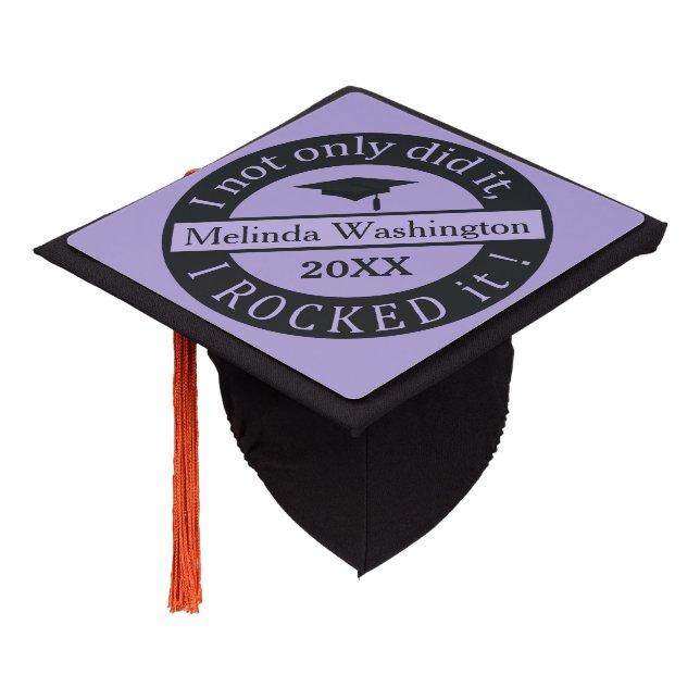 Graduation custom name & year tassel topper (Angled)