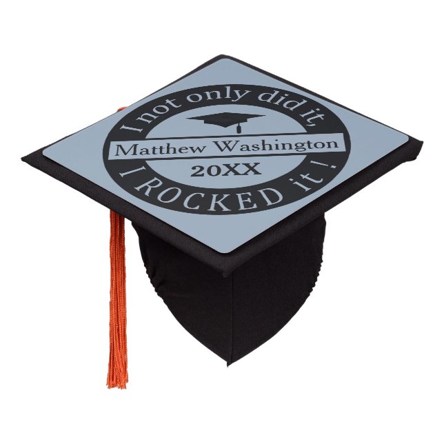 Graduation custom name & year tassel topper (Angled)