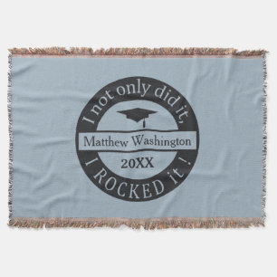 Graduation custom name & year throw blanket