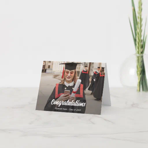 Graduation Custom Photo  Card