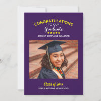 Graduation Custom Photo Congratulations Graduate