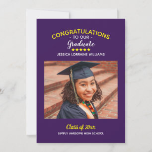 Graduation Custom Photo Congratulations Graduate Announcement