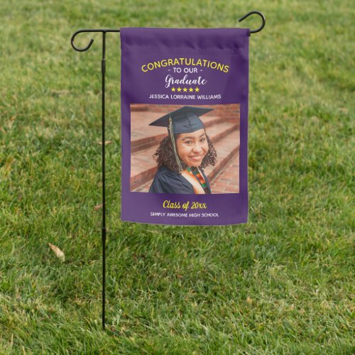 Graduation Custom Photo Congratulations Graduate Garden Flag