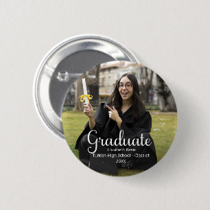 Graduation Custom Photo Poster Button