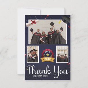 Graduation Custom Photo Thank You Card