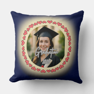 Graduation Custom Photo Throw Pillow