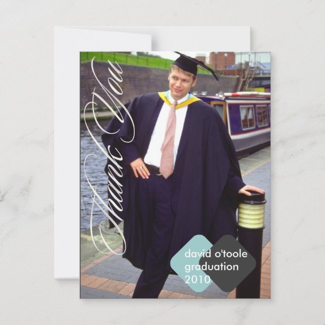 Graduation, Custom Thank You Cards, Flat (Front)