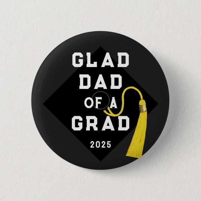 Graduation Dad Keepsake Memento Button (Front)