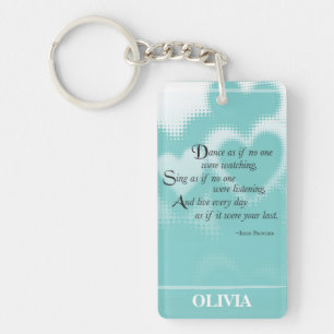 Graduation Dance, Custom Vertical Gifts Keychain