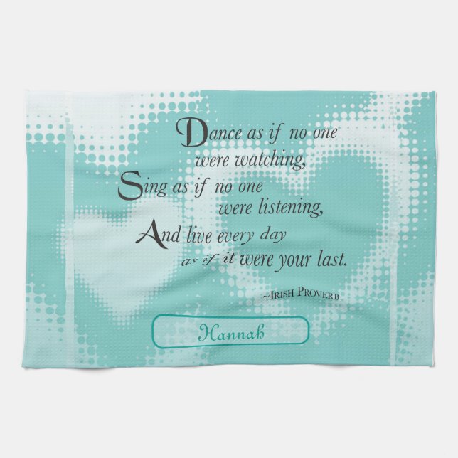 Graduation Dance, Gift, Hannah Towel (Horizontal)