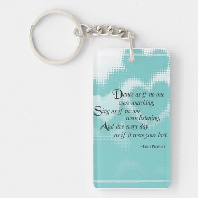 Graduation Dance, Rectangle Vertical Gift Keychain (Front)