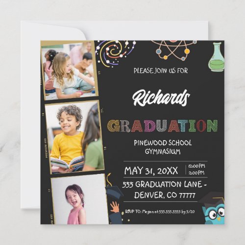  Graduation Day Invitation Card for kindergarten