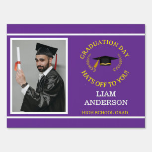 Graduation Day Photo Sign – Hats Off High School