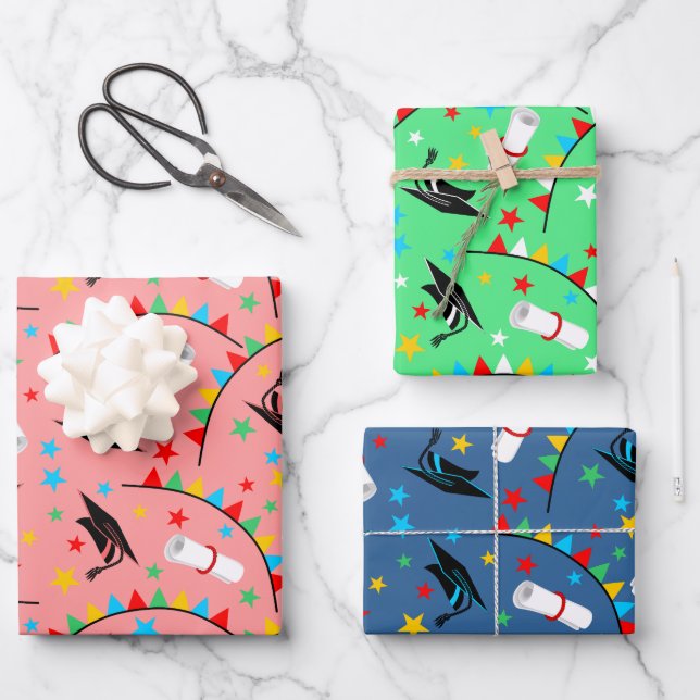 Graduation Day Wrapping Paper Sheets (Front)