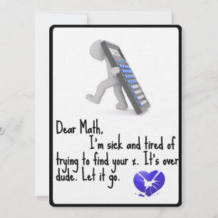 Graduation Dear Math Card